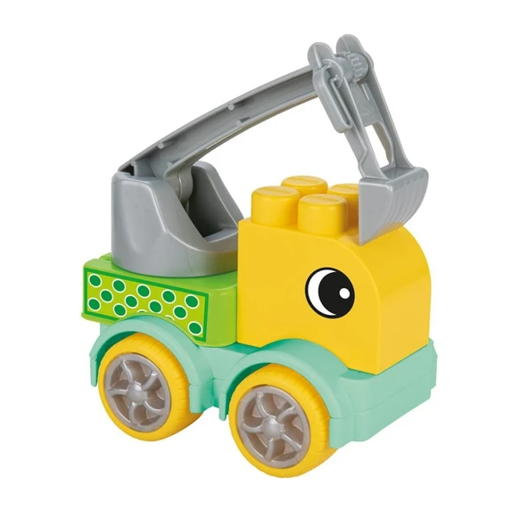 03 607 MASTER BLOKLAR İNŞAAT KAMYONLARI SETİ - Resim 5