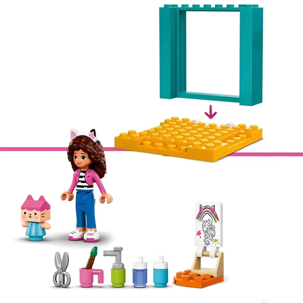 Gabby’s Dollhouse Karton Yavru Kedi ile El Sanatları 10795 - Resim 4