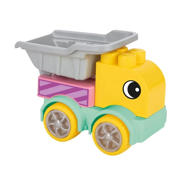 03 607 MASTER BLOKLAR İNŞAAT KAMYONLARI SETİ - Resim 4