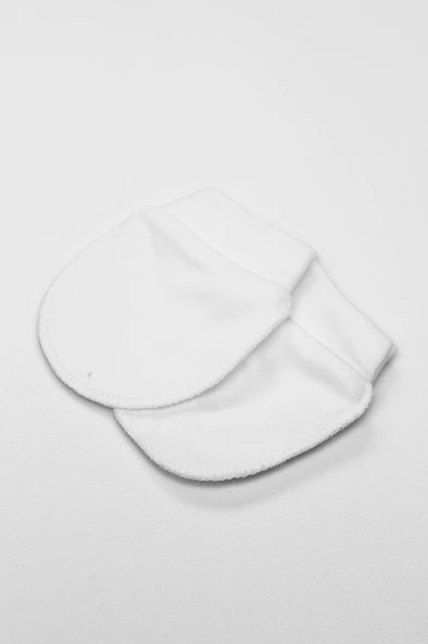 NessiWorld 2Li Penye Eldiven Basıc 90108 Beyaz - Resim 2