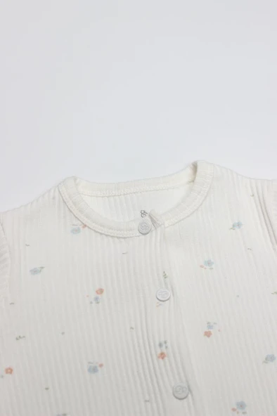 NessiWorld Bloom White Tulum 15113 Ekru Gül Kurusu - Resim 2