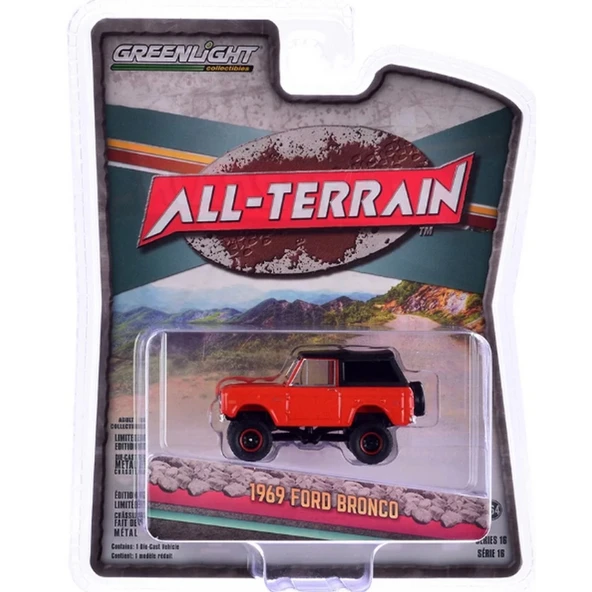 Greenlight 1/64 All-Terrain Series 16- 1969 Ford Bronco - Resim 2
