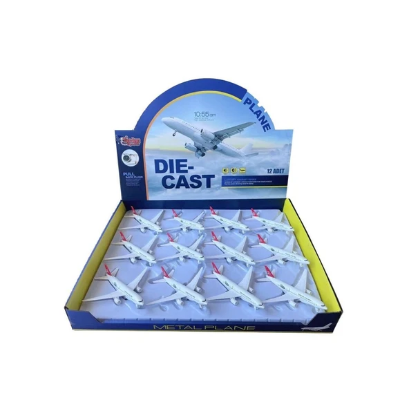 HW-777-2 2809 RED CB IŞIKLI SESLİ METAL YOLCU UÇAĞI ürün görseli