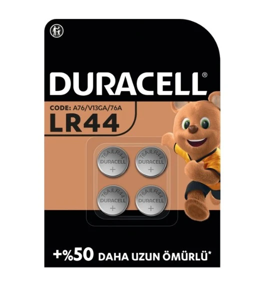 NessiWorld Özel Alkalin 4'Lü 1,5V Düğme Pil LR44 ürün görseli