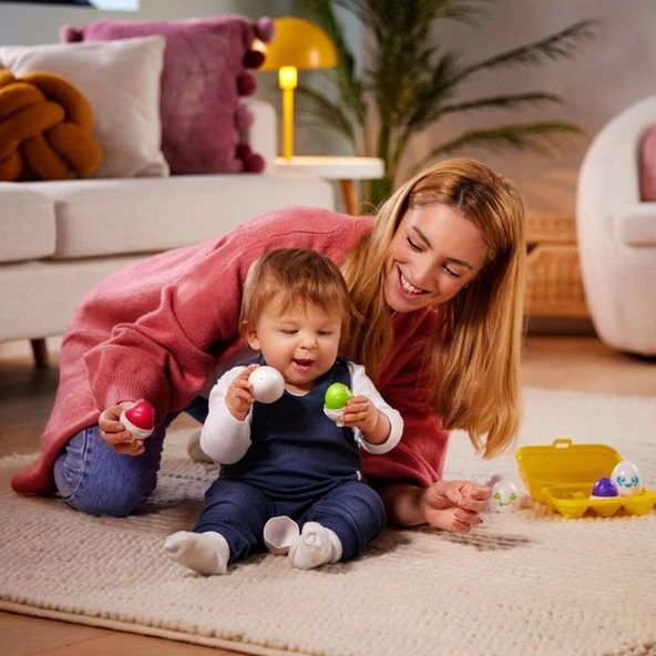 73560 Tomy Toomies Saklambaçlı Renkli Yumurtalar +6 ay - Resim 3