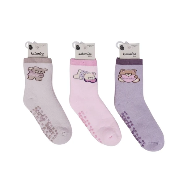 NessiWorld Riva Abs'li Kız Havlu Soket Çorap 250239 Asorti ürün görseli