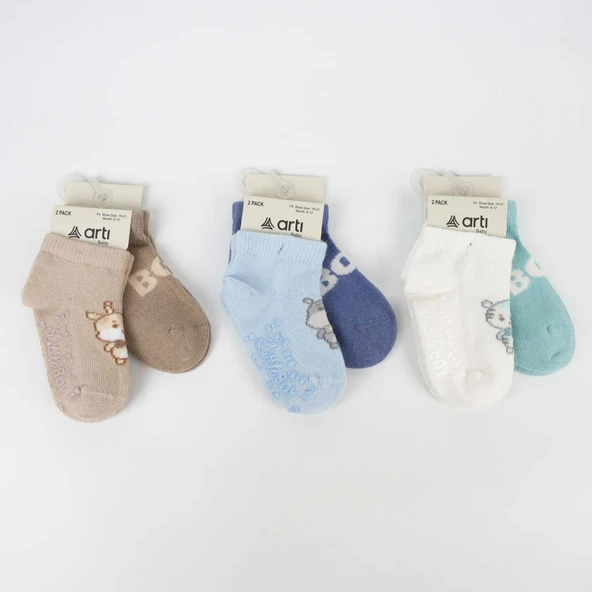 NessiWorld Aristo 2' Li Abs Erkek Bebek Patik Çorap K20406 (ADET FİYATIDIR) ürün görseli