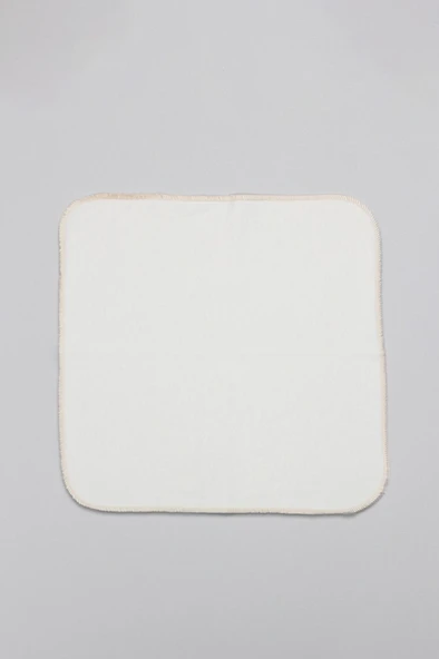 NessiWorld Organik 28x28 6'Lı Penye Mendil 90103 Ekru - Resim 4