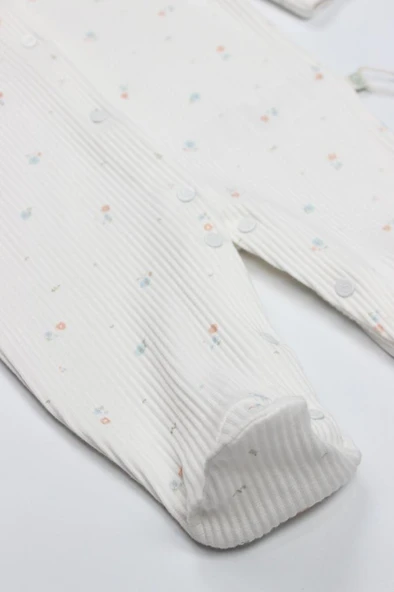 NessiWorld Bloom White Tulum 15113 Ekru Gül Kurusu - Resim 3