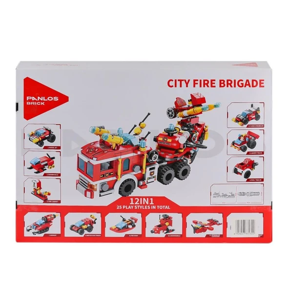 P633009 Panlos Şehir İtfaiyesi 557 Parça Blok Seti -Vagon life - Resim 2