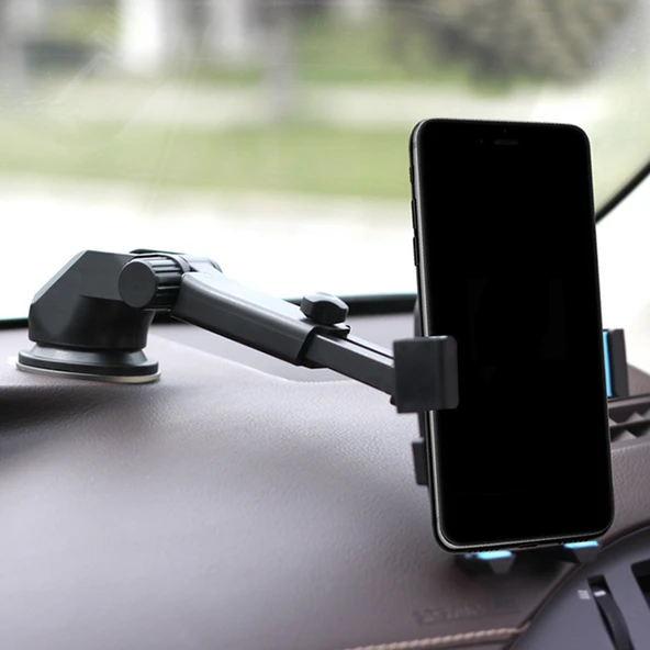 Torpido Üstü Teleskopik Araç Telefon Tutucu - Resim 3