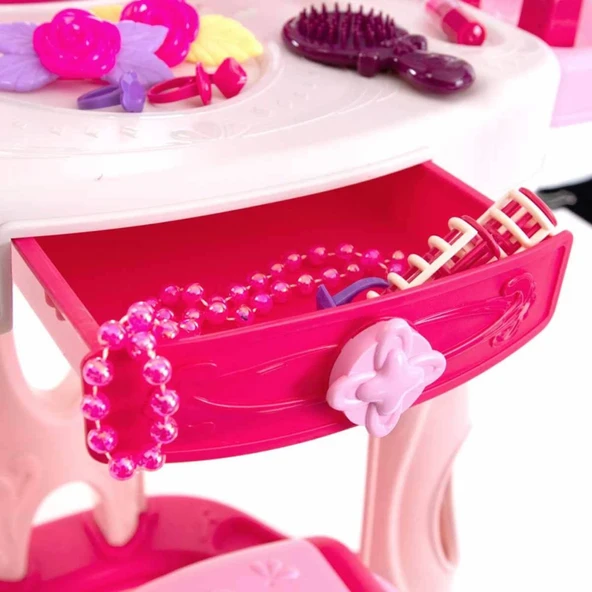 Pretty Pinky Işıklı ve Sesli Makyaj Masası Oyun Seti - Resim 4