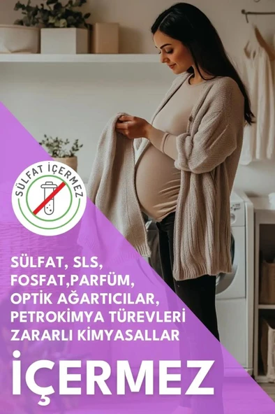 MOM Organik Sıvı Çamaşır Deterjanı 1 Lt 50 Yıkama - Resim 3