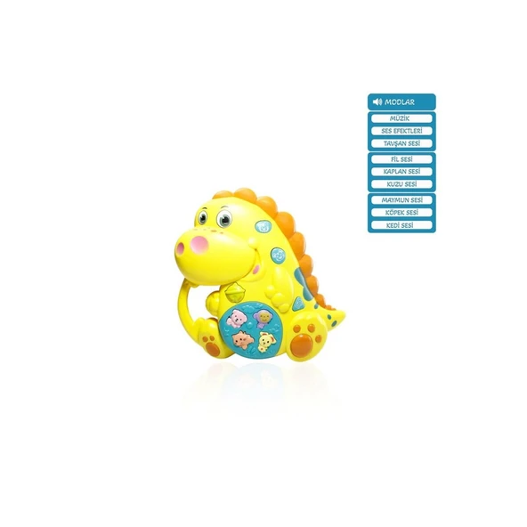 JLG-855-71A KUT IŞIKLI VE MÜZİKLİ DİNAZOR BEBEK - Resim 2