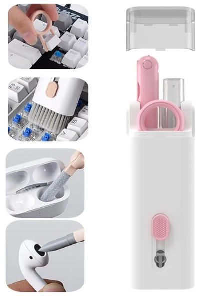 Çok FonNessiWorldiyonlu 7 Parça Airpods Klavye Ekran Kulaklık Temizleme Kiti ürün görseli