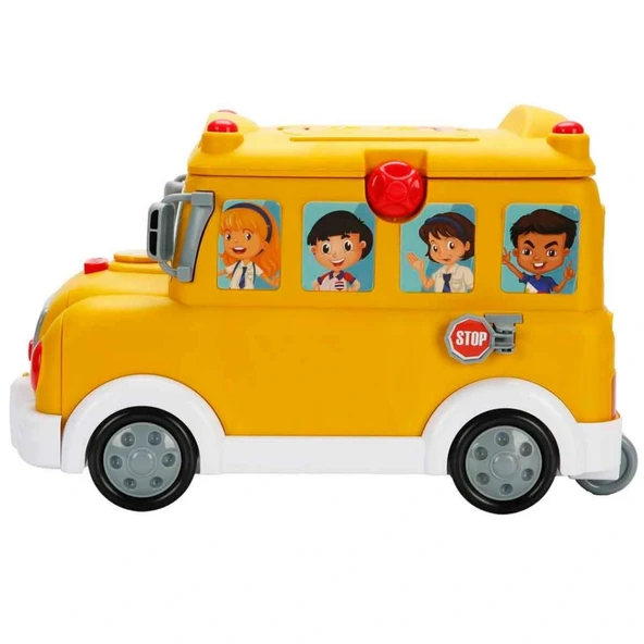 Little Chef 2in1 Sesli ve Işıklı Okul Otobüsü Dükkanı Oyun Seti 34 Parça - 5