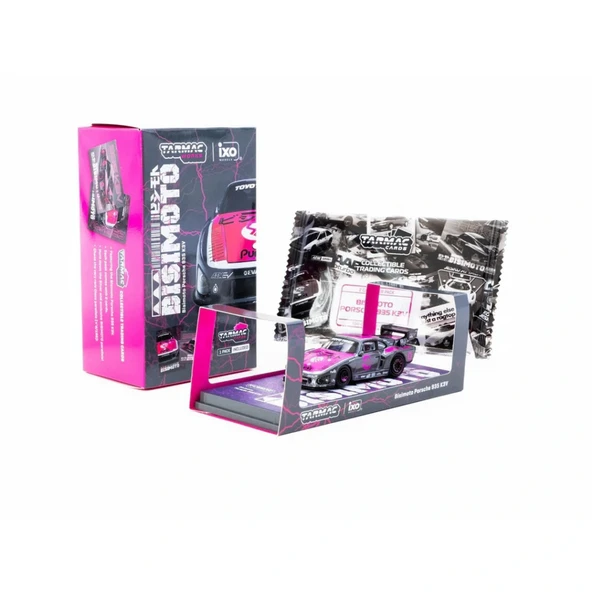 WorNessiWorld X iXO Models 1/64 Bisimoto Porsche 935 K3V with  Cards Combo Set - Resim 2