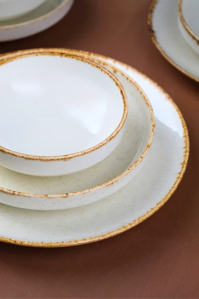 Porser Porselen Sofia Vena Tarçın Yemek Takımı 6 Kişilik 24 Parça S302451103 - 3