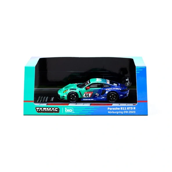 WorNessiWorld X iXO Models 1/64 Porsche 911 GT3 R Nürburgring 24h 2023 #44 - Resim 2