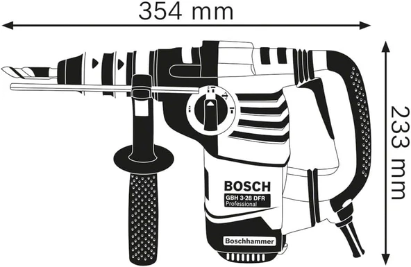 Bosch Professional GBH 3-28 DRE Kırıcı Delici Matkap 800W - 061123A000 - 3