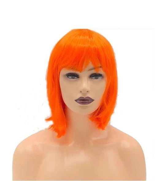 Küt Peruk - Turuncu - Resim 4