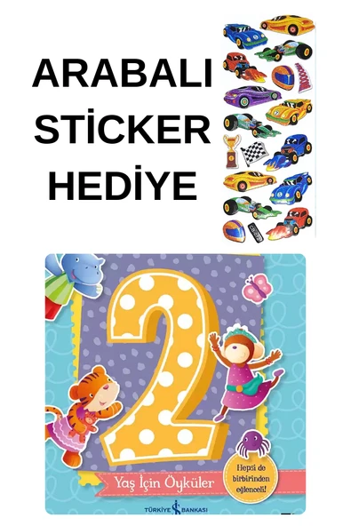 ARABALI STİCKER HEDİYELİ - OKUL ÖNCESİ RESİMLİ KİTAPLAR MASAL - 2 YAŞ İÇİN ÖYKÜLER ürün görseli