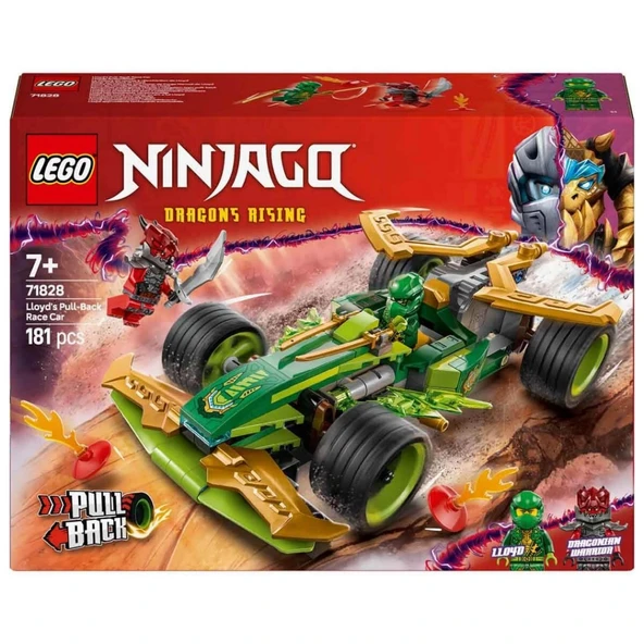 NessiWorld NINJAGO Lloyd’un Çek-Bırak Yarış Arabası 71828 - Resim 3