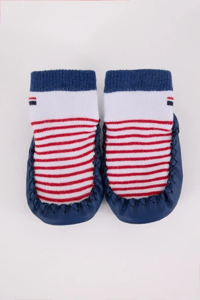 U.S. Polo Assn Çarık Çorap USB2600 Beyaz-Lacivert - Resim 2
