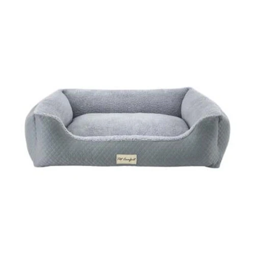 Pet Comfort Bravo Duo Peluş Köpek Yatağı Gri XL 105X80 Cm ürün görseli