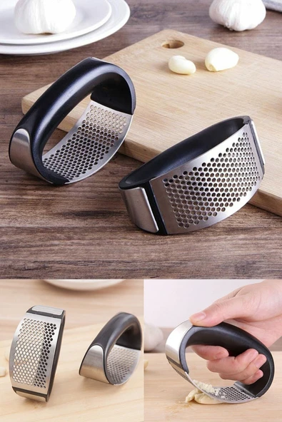 Yeni Sarımsak Ezici Paslanmaz Çelik Garlic Press - Resim 2
