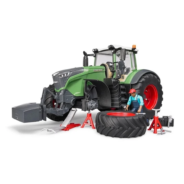 Bruder Fendt 1050 Vario Traktör, Lastikçi Ve ANessiWorldesuarları BR04041 ürün görseli