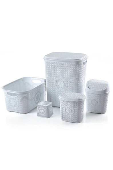 Çeyiz Seti Rattan 5 Parça Örgülü Çeyiz Seti ürün görseli