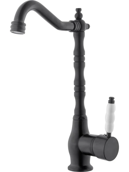 RUSTİK MUTFAK EVİYE BATARYASI SİYAH ürün görseli