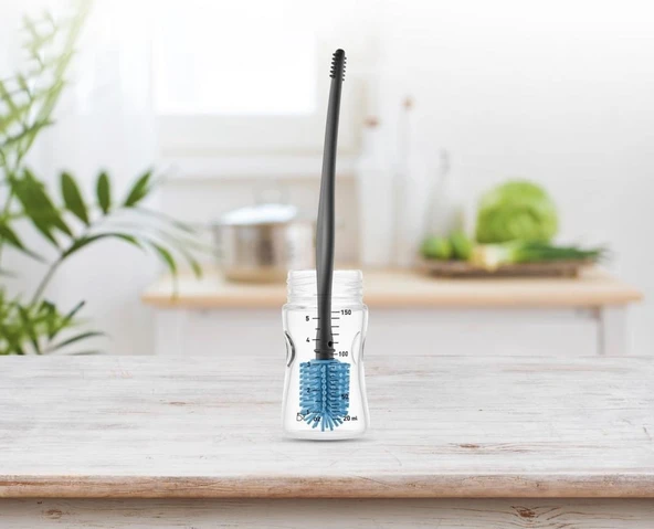 Emzik ve Biberon Temizleme Fırçası 723 Mavi - Resim 5