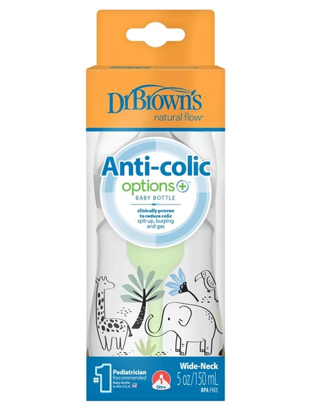 Dr.Browns Geniş Ağız PP Antikolik Options Biberon  150ml Erkek ürün görseli