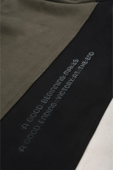 DeepSEA Erkek Dar Kesim Süet Kumaş Sweatshirt – Kapüşonlu & Şık Tasarım Sweatshirt 2608510 - Resim 9