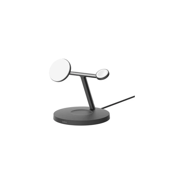 Belkin Boostcharge Pro Qi2 (15 W) 3'ü 1 Arada Kablosuz Şarj Istasyonu WIZ032KQBK - Resim 3