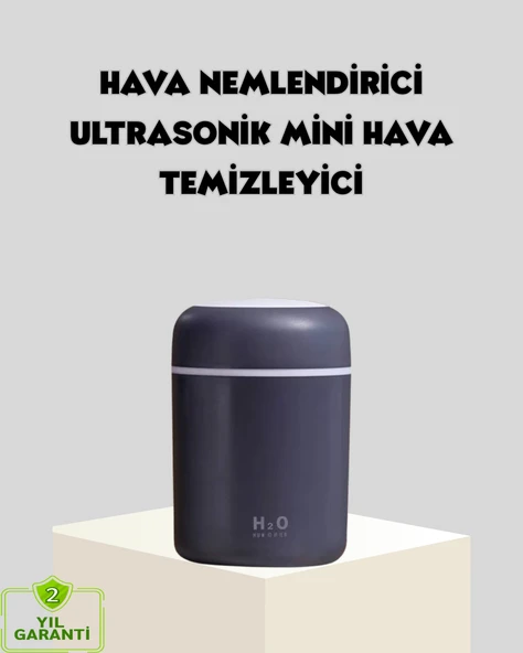 LED Işıklı USB Nemlendirici – Sürekli ve Aralıklı Püskürtme Modu