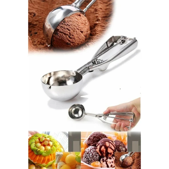 Çelik Dondurma Kaşığı - Resim 2