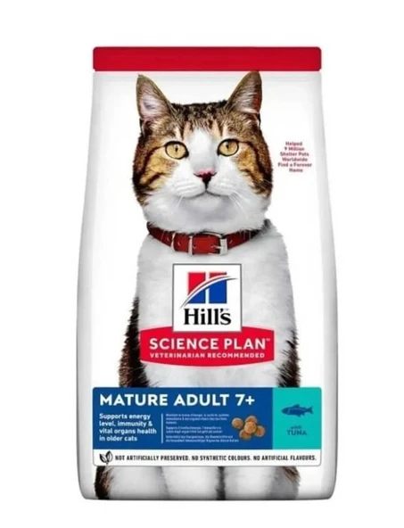 Hill's Mature Adult +7 Ton Balıklı Açık Yaşlı Kedi Maması 1,5 KG