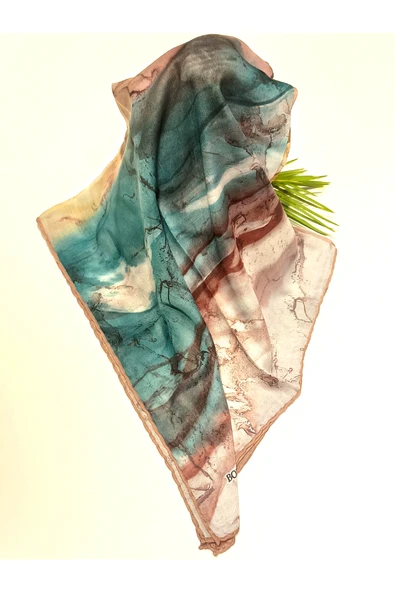 Monalisa Home Lüks Figürlü Gösterişli Dökümlü Eşarp