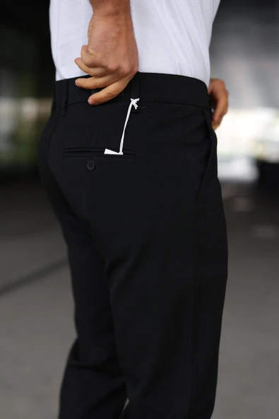 Erkek Slim Fit Likralı Gabardin Pantolon - 7