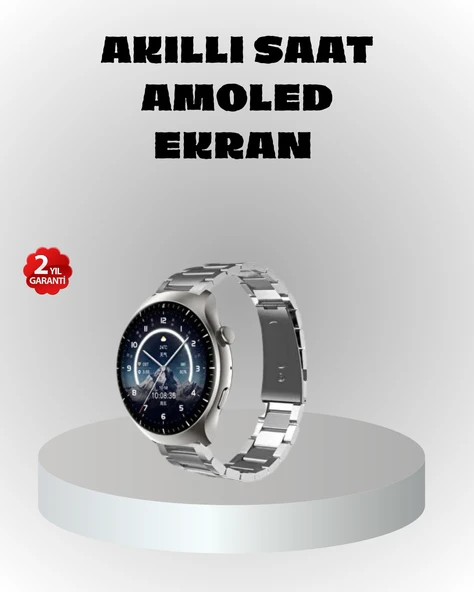 NFC Destekli Akıllı Saat – Kablosuz Şarj & Sesli Arama Özelliği ürün görseli