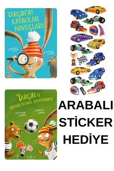ARABALI STİCKER HEDİYELİ - OKUL ÖNCESİ RESİMLİ KİTAPLAR MASAL - TARÇININ KAYBOLAN HAVUÇLARI - FUTBOL ürün görseli