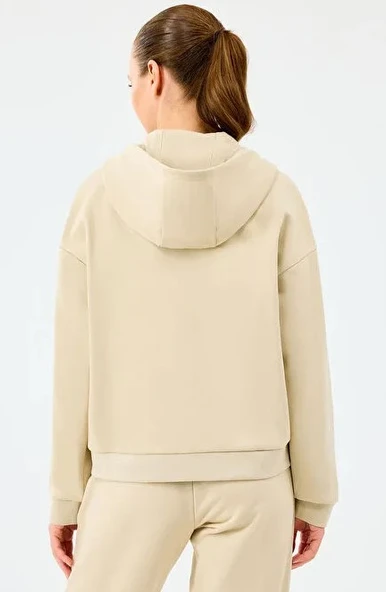 Skechers W Essential Full Zip Sweatshirt S2610016 Kadın Kapüşonlu Fermuarlı  Sweatshirt - Resim 6