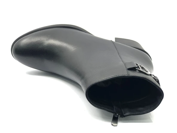 Venüs Arsendo Hakiki Deri Ortopedik Topuklu Kadın Bot - Resim 5