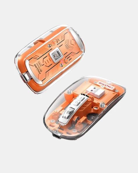 Çift Modlu Kablosuz Bluetooth 5.0 + 2.4GHz Mouse – 3 Cihaz Bağlantılı, Hızlı Geçiş Düğmeli - 3