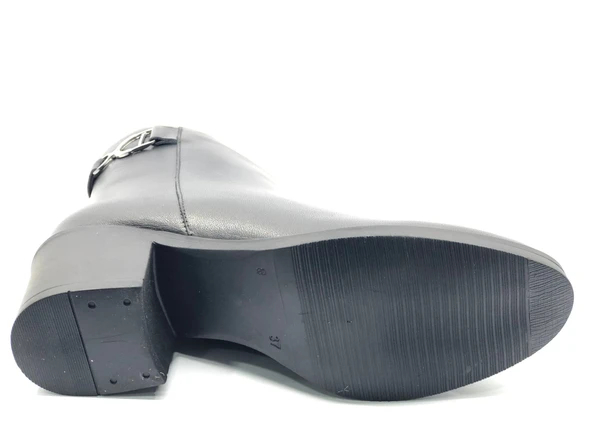 Venüs Arsendo Hakiki Deri Ortopedik Topuklu Kadın Bot - Resim 6