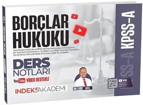 2026 KPSS A Grubu Borçlar Hukuku Video Ders Notları İndeks Akademi ürün görseli 1