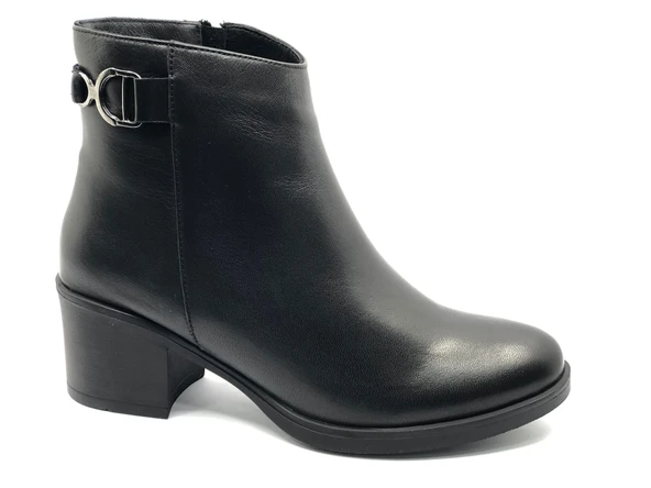 Venüs Arsendo Hakiki Deri Ortopedik Topuklu Kadın Bot - Resim 3